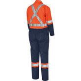 Pioneer 5514BB Two-Tone Orange/Navy Safety Coverall